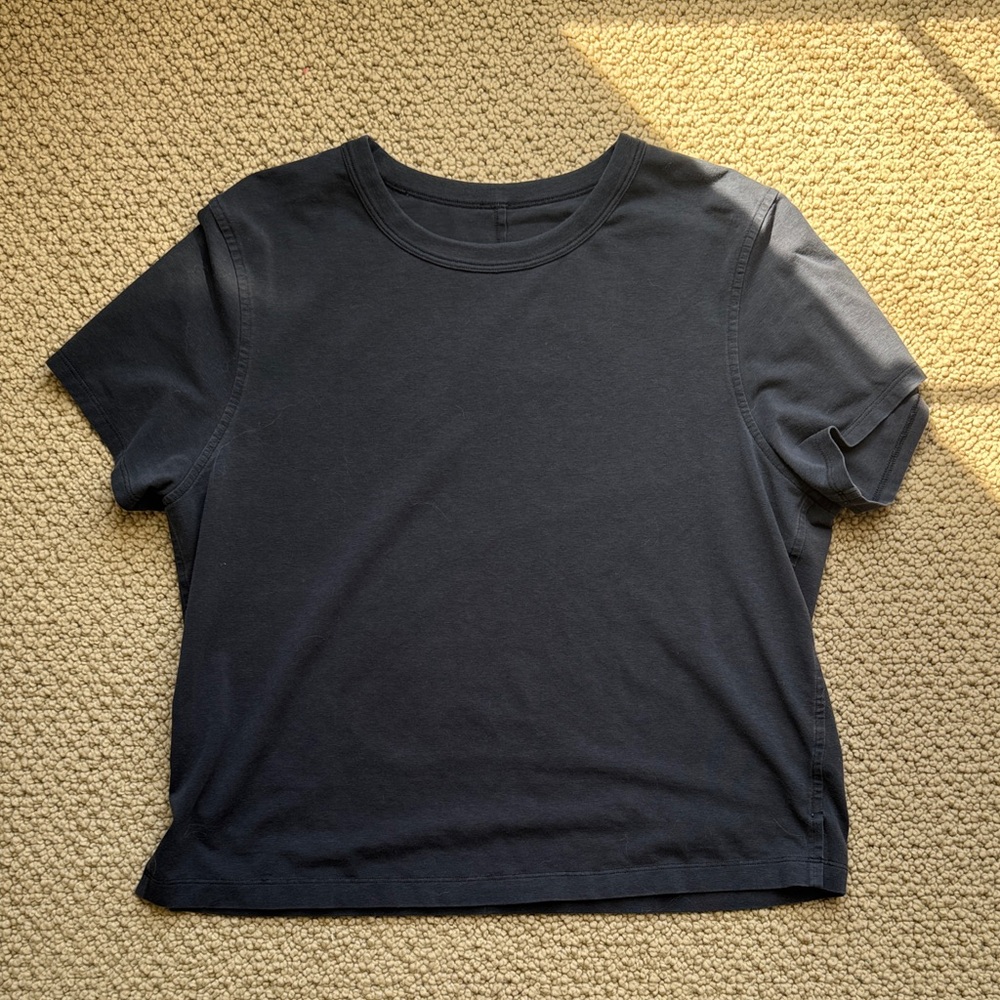 Lululemon Black Classic Fit Cotton Blend shirt size 6